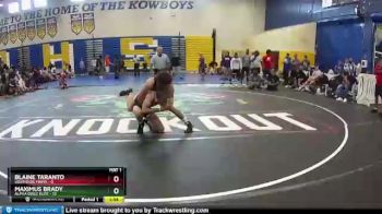 120 lbs Round 7 (8 Team) - Blaine Taranto, Southside Mafia vs Maximus Brady, Alpha Dogz Elite