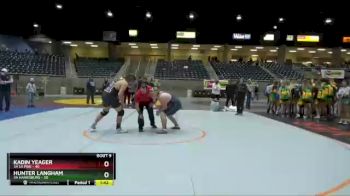 285 lbs Finals (8 Team) - Kadin Yeager, 3A La Pine vs Hunter Langham, 3A Harrisburg