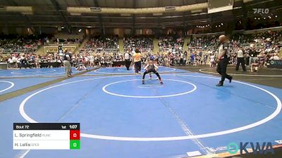 54 lbs Semifinal - Lynnly Springfield, Runestone vs Hanna Lollis, Sperry Wrestling Club