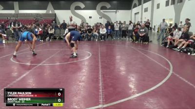 112 lbs Round 3 (8 Team) - Brody Weimer, Legacy Blue vs Tyler Paulson, LAW/Crass Wrestling(WI)