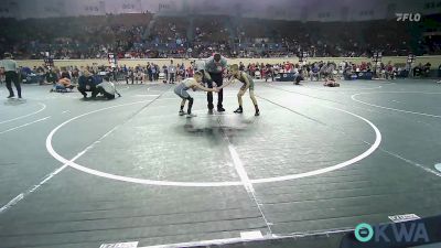 70 lbs Consi Of 8 #2 - Brax Lankford, Clinton Youth Wrestling vs Cohen Huckabay, Weatherford Youth Wrestling