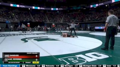 157 lbs Round of 16 - Jake Danishek, Indiana vs Michael Kemerer, Iowa