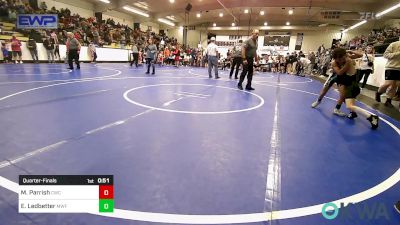 55 lbs Quarterfinal - Miles Parrish, Claremore Wrestling Club vs Edward Ledbetter, Muskogee Wrestling Federation