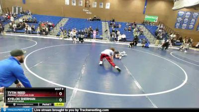 52-56 lbs Round 2 - Tytin Reed, Fremont Wrestling Club vs Kyelon Sherman, Mountain Ridge