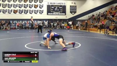 132 lbs Cons. Round 4 - Sam Braker, Anthony Wayne vs Aaron Cole, Midview