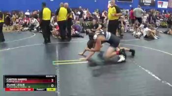 125 lbs Round 5 (6 Team) - Carter Harms, Missouri Gold vs Duane Leslie, Untouchables Purple