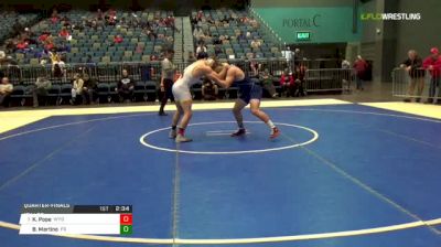 174 lbs Quarterfinal - Kyle Pope, Wyoming vs Brandon Martino, UN-Fresno State