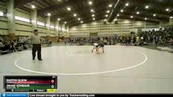 87 lbs Round 1 (4 Team) - Drake VomBaur, Bear Cave vs Easton Olson, Sanderson Wrestling Academy