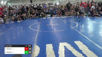 70 lbs Pools - Zachary Wicks, Panther Elite vs Colton Barker, Rising Kingz