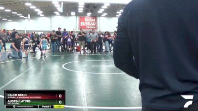 59 lbs Champ. Round 2 - Austin Latinis, Mat Sharks vs Caleb Koob, Guerrilla Wrestling Associatio