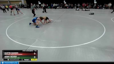 113 lbs Cons. Round 3 - Aiden Woods, Franklin Wrestling Club vs Austin Hansen, Ironhawk Wrestling Academy