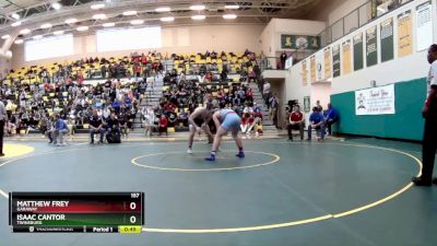 157 lbs 3rd Place Match - Isaac Cantor, TWINSBURG vs Matthew Frey, GARAWAY