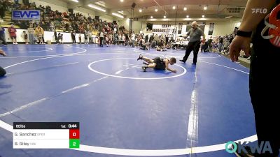 60 lbs Consi Of 8 #2 - Gabriel Sanchez, Sperry Wrestling Club vs Billy Riley, Vinita Kids Wrestling