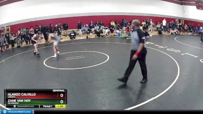 150-154 lbs Semifinal - Alanzo Calvillo, Legacy vs Zane Van Hoy, Silverado