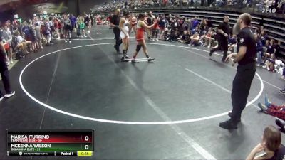 120 lbs Finals (8 Team) - Marisa Iturrino, Team Texas Blue vs McKenna Wilson, Oklahoma Elite