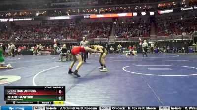 2A-120 lbs Cons. Round 5 - Shane Hanford, West Marshall vs Christian Ahrens, Creston