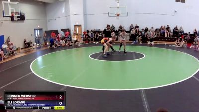 106-110 lbs Round 2 - Conner Webster, Fort Mill Wrestling Club vs Eli Lorang, KC Elite Wrestling Training Center