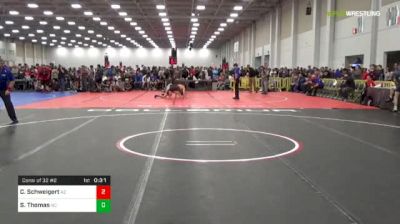 120 lbs Consi Of 32 #2 - Conner Schweigert, AZ vs Seth Thomas, NC