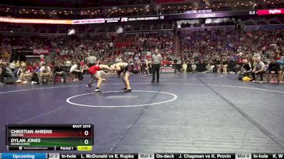 2A-120 lbs Champ. Round 1 - Dylan Jones, Okoboji/HMS vs Christian Ahrens, Creston