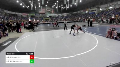 115 lbs Round Of 64 - Brodie Kitzman, Milliken Middle School vs Asher McKennie, Escalante Eagles