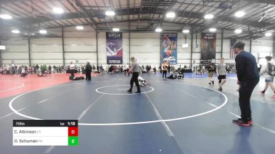 75 lbs Quarterfinal - Charlie Atkinson, CT vs Dominic Schuman, PA