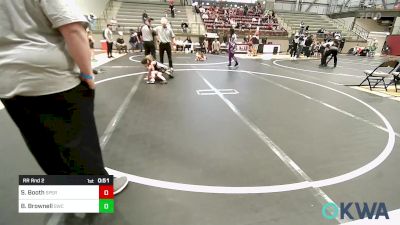 46-49 lbs Rr Rnd 2 - Sunni Booth, Sperry Wrestling Club vs Bayleigh Brownell, Salina Wrestling Club