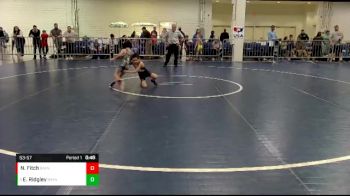 53-57 lbs Round 3 - Elijah Ridgley, Virginia Elite Wrestling Club vs Nicholas Fitch, North Carolina