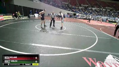 4A-182 lbs Champ. Round 1 - Seth McLane, Mazama vs Brett Welch, Cascade