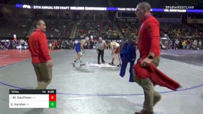 157 lbs Prelims - Mason Kauffman, Northern Illinois vs Ethan Karsten, American