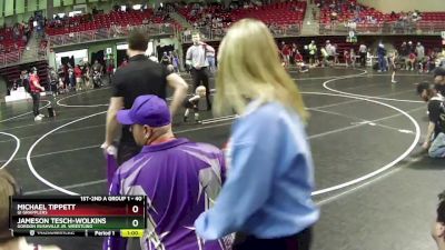 40 lbs Round 5 - Michael Tippett, GI Grapplers vs Jameson Tesch-Wolkins, Gordon Rushville Jr. Wrestling