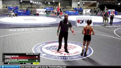 113 lbs 3rd Place Match - Travis Boyles, California vs Christopher Anderson, Delta Wrestling Club