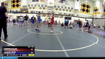 170 lbs 5th Place Match - Corwin Fuller, Franklin Wrestling Club vs Landon Hicks, HSE Wrestling Club