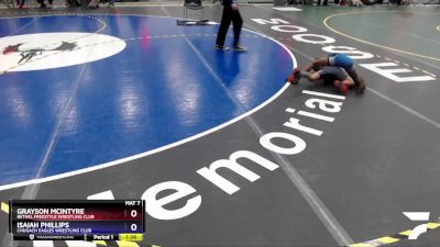 56 lbs X Bracket - Grayson McIntyre, Bethel Freestyle Wrestling Club vs Isaiah Phillips, Chugach Eagles Wrestling Club