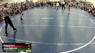 117 lbs Round 3 (6 Team) - James Greenleaf, Kansas Pythons vs Breidyn Ralls, Team Arizona