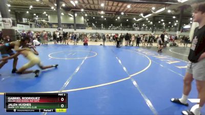 123 lbs 5th Place Match - Gabriel Rodriguez, Kellam High School Mat Rats vs Jalen Hughes, Shark City Wrestling Club