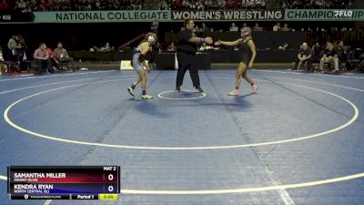 109 lbs Quarterfinal - Kendra Ryan, North Central (IL) vs Samantha Miller, Mount Olive