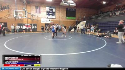 108 lbs Round 5 - Lucas Nevins, Fighting Squirrels vs Ben Vertner, Small Town Wrestling Club