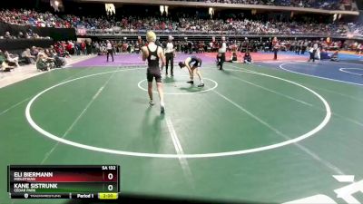 5A 132 lbs Quarterfinal - Kane Sistrunk, Cedar Park vs Eli Biermann, Midlothian