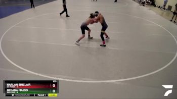 105 lbs Semis & 1st Wrestleback (8 Team) - Harlan Sinclair, St. Peter vs BreAna Masso, WEM/JWP