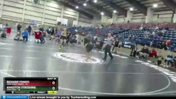 117 lbs Placement (16 Team) - Kingston Stroshine, Utah Gold vs Richard Fonoti, West Coast Riders