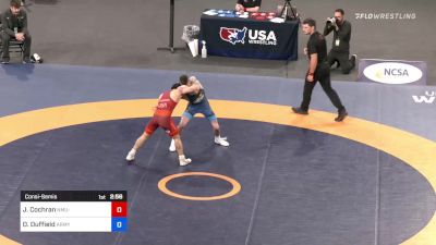 55 kg Consolation - Jacob Cochran, NMU-National Training Center vs Dalton Duffield, Army (WCAP)