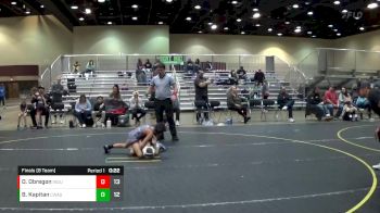 70 lbs Finals (8 Team) - Oscar Obregon, Indiana Outlaws vs Blake Kapitan, Contenders WA Green