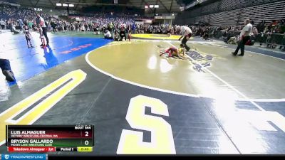 40 lbs Round 3 - Luis Almaguer, Victory Wrestling-Central WA vs Bryson Gallardo, Moses Lake Wrestling Club