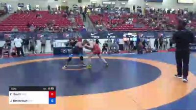 72 kg Quarters - Eddie Smith, Pickaxe Wrestling Club vs Joe Betterman, Betterman Elite Wrestling