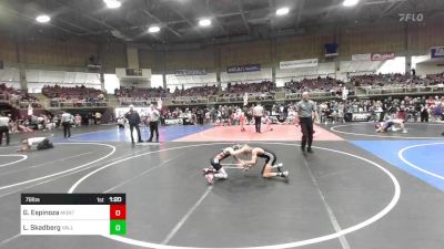 78 lbs Round Of 16 - Garyn Espinoza, Montrose Elite Wrestling vs Layf Skadberg, Valley Bad Boys