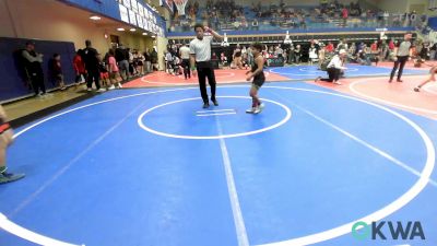 100 lbs Rr Rnd 3 - Jayvyn Allami, Team Tulsa Wrestling Club vs JT Vaughn, Skiatook Youth Wrestling 2022-23