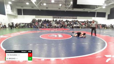 106 lbs Quarterfinal - Nathaniel Granados, Merced vs SEBASTIAN BROOKS, Mayfair