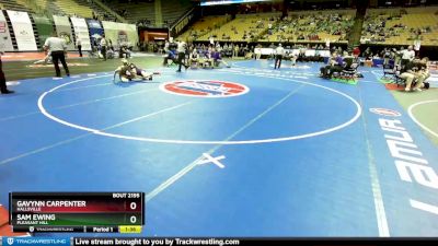 144 Class 2 lbs Quarterfinal - Gavynn Carpenter, Hallsville vs Sam Ewing, Pleasant Hill