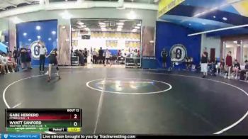126 lbs Quarters & Wb (16 Team) - Gabe Herrero, Cypress Bay vs Wyatt Sanford, Westside Wrestling Club