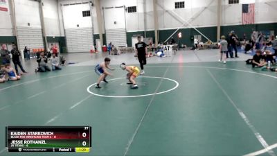 77 lbs Placement Matches (8 Team) - Jesse Rothanzl, JR Titans vs Kaiden Starkovich, Black Fox Wrestling Team 2